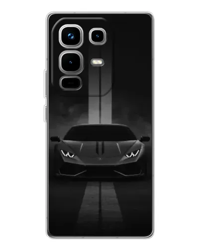 Чехол для Infinix Note 50 с картинкой «Lamborghini симметрия дорог»