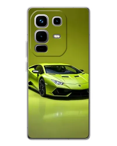 Чехол для Infinix Note 50 с картинкой «Салатовый Lamborghini Huracan»