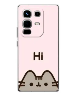 Чехол для Infinix Note 50 с картинкой «Пушин говорит Hi» Чехол для Infinix Note 50 с картинкой «Пушин говорит Hi»