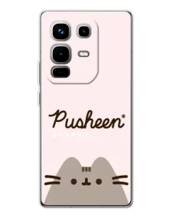 Чехол для Infinix Note 50 с картинкой «Pusheen логотип»