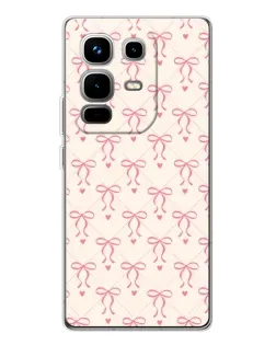 Чехол для Infinix Note 50 с картинкой «Розовые бантики Coquette»