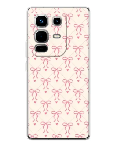 Чехол для Infinix Note 50 с картинкой «Розовые бантики Coquette»