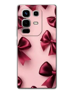 Чехол для Infinix Note 50 с картинкой «Бордовый атлас»