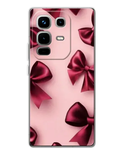 Чехол для Infinix Note 50 с картинкой «Бордовый атлас»