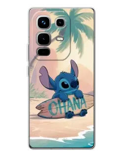 Чехол для Infinix Note 50 с картинкой «Стич на серфе»