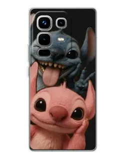 Чехол для Infinix Note 50 с картинкой «Стич и Ангел»