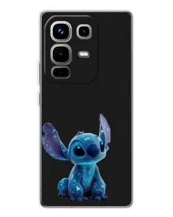 Чехол для Infinix Note 50 с картинкой «Стич на черном»