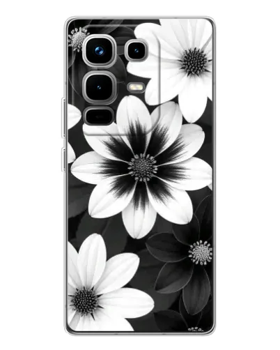 Чехол для Infinix Note 50 с картинкой «Монохромные астры» Чехол для Infinix Note 50 с картинкой «Монохромные астры»