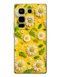 Чехол для Infinix Note 50 с картинкой «Ромашковое солнце»
