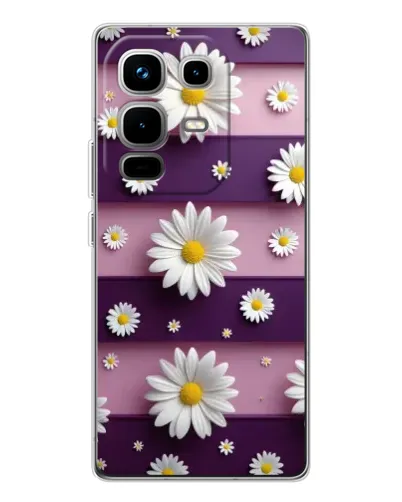 Чехол для Infinix Note 50 с картинкой «Ромашки на фиолетовом» Чехол для Infinix Note 50 с картинкой «Ромашки на фиолетовом»
