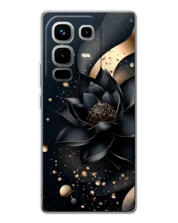 Чехол для Infinix Note 50 с картинкой «Черный лотос»