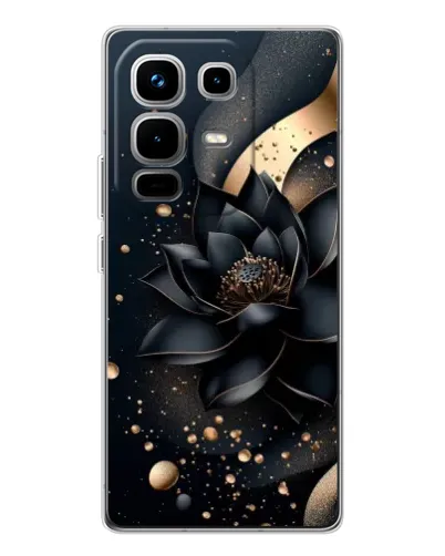 Чехол для Infinix Note 50 с картинкой «Черный лотос» Чехол для Infinix Note 50 с картинкой «Черный лотос»