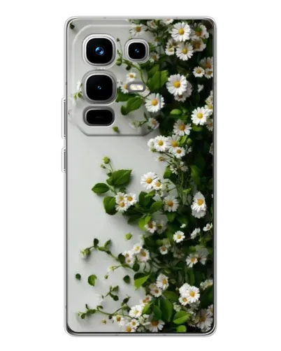 Чехол для Infinix Note 50 с картинкой «Ветка мелких белых цветов» Чехол для Infinix Note 50 с картинкой «Ветка мелких белых цветов»