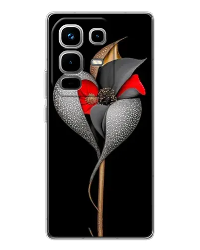 Чехол для Infinix Note 50 с картинкой «Серебряный фантазийный цветок» Чехол для Infinix Note 50 с картинкой «Серебряный фантазийный цветок»
