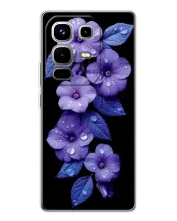 Чехол для Infinix Note 50 с картинкой «Фиолетовые цветы с росою» Чехол для Infinix Note 50 с картинкой «Фиолетовые цветы с росою»
