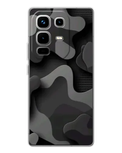 Чехол для Infinix Note 50 с картинкой «Темный абстрактный камуфляж»