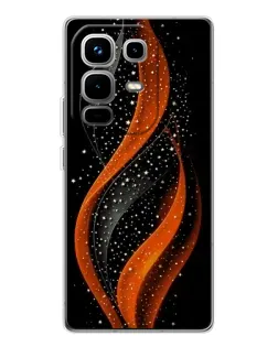 Чехол для Infinix Note 50 с картинкой «Огненная звездная волна»