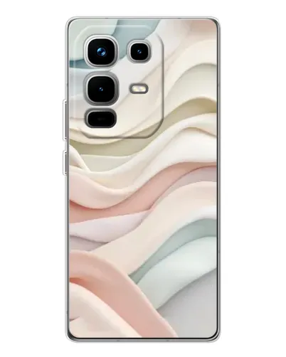 Чехол для Infinix Note 50 с картинкой «Пастельные нежные волны»