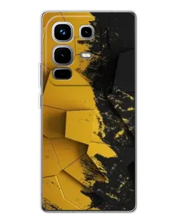 Чехол для Infinix Note 50 с картинкой «Золотые осколки геометрии»