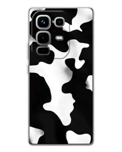 Чехол для Infinix Note 50 с картинкой «Черно-белое пятно»