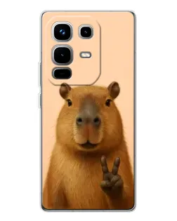Чехол для Infinix Note 50 с картинкой «Капибара виктория»