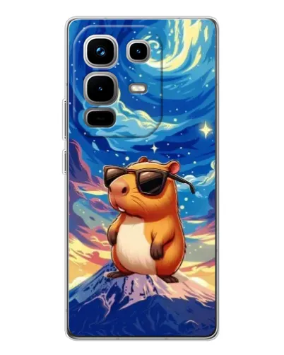 Чехол для Infinix Note 50 с картинкой «Капибара Ван Гога»
