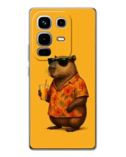 Чехол для Infinix Note 50 с картинкой «Капибара на отдыхе»