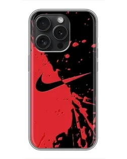 Чехол для Infinix Note 60 Pro с картинкой «Красные брызги Nike»
