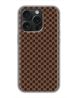 Чохол для Infinix Note 60 Pro з картинкою «Gucci — шоколадна сітка» Чохол для Infinix Note 60 Pro з картинкою «Gucci — шоколадна сітка»