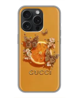 Чохол для Infinix Note 60 Pro з картинкою «Gucci — золоті метелики» Чохол для Infinix Note 60 Pro з картинкою «Gucci — золоті метелики»