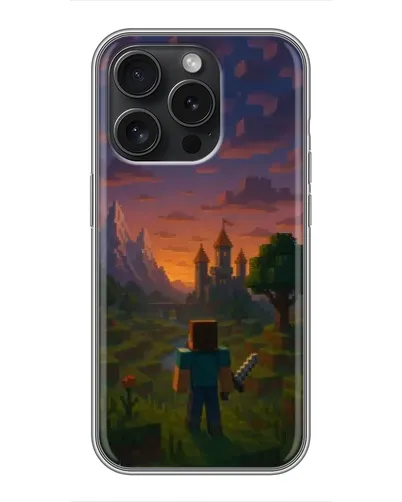 Чехол для Infinix Note 60 Pro с картинкой «Стив у башни»