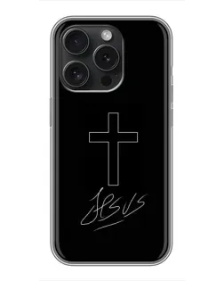 Чехол для Infinix Note 60 Pro с картинкой «Графический крест Jesus» Чехол для Infinix Note 60 Pro с картинкой «Графический крест Jesus»