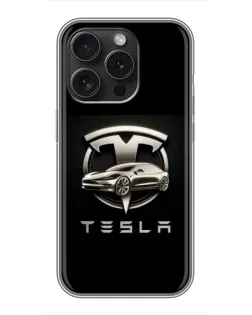 Чехол для Infinix Note 60 Pro с картинкой «Tesla — серебристое авто» Чехол для Infinix Note 60 Pro с картинкой «Tesla — серебристое авто»