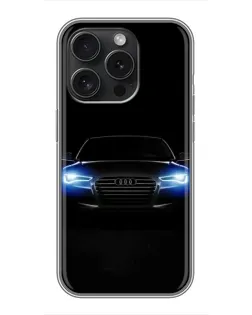 Чехол для Infinix Note 60 Pro с картинкой «Audi в неоне»