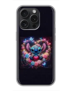 Чехол для Infinix Note 60 Pro с картинкой «Stitch в цветах»
