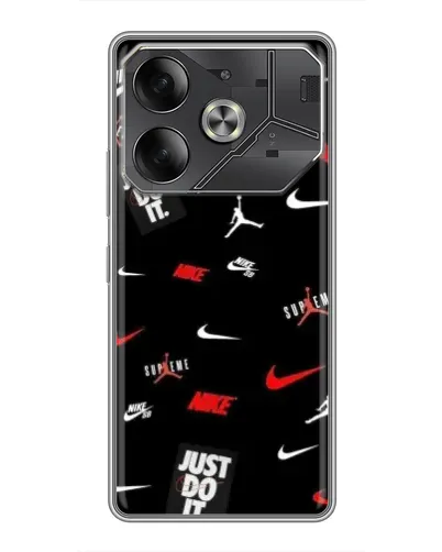 Чохол для Infinix Note 60 Ultra з картинкою «Nike Mix Pattern»