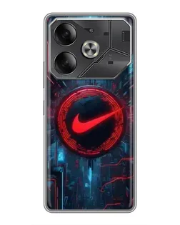 Чехол для Infinix Note 60 Ultra с картинкой «Техногенный стиль Nike» Чехол для Infinix Note 60 Ultra с картинкой «Техногенный стиль Nike»
