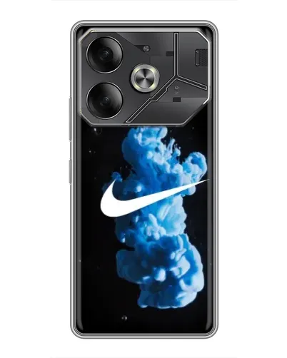 Чехол для Infinix Note 60 Ultra с картинкой «Nike и синий дым» Чехол для Infinix Note 60 Ultra с картинкой «Nike и синий дым»