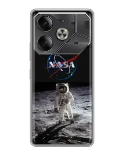 Чохол для Infinix Note 60 Ultra з картинкою «Астронавт на Місяці»
