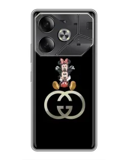Чехол для Infinix Note 60 Ultra с картинкой «Минни Маус на лого»