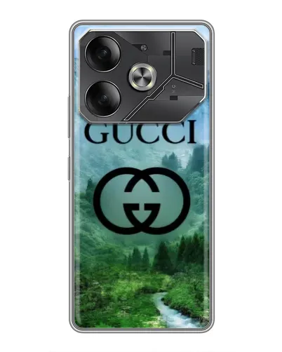 Чехол для Infinix Note 60 Ultra с картинкой «Gucci — горный пейзаж»