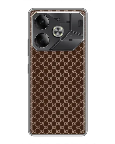 Чехол для Infinix Note 60 Ultra с картинкой «Gucci — шоколадная сетка» Чехол для Infinix Note 60 Ultra с картинкой «Gucci — шоколадная сетка»