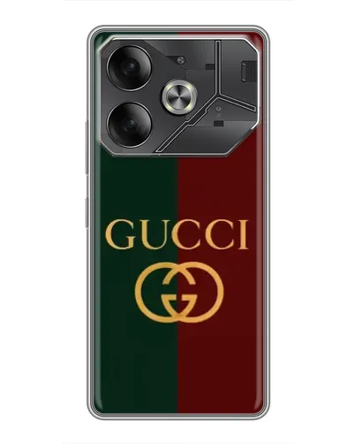 Чехол для Infinix Note 60 Ultra с картинкой «Gucci — темно-зеленый градиент» Чехол для Infinix Note 60 Ultra с картинкой «Gucci — темно-зеленый градиент»