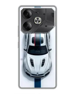 Чехол для Infinix Note 60 Ultra с картинкой «Вид сверху — BMW M»