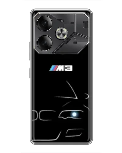 Чохол для Infinix Note 60 Ultra з картинкою «Мінімалістичний принт BMW M3»
