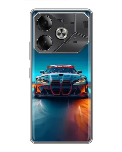 Чехол для Infinix Note 60 Ultra с картинкой «BMW — огни неона» Чехол для Infinix Note 60 Ultra с картинкой «BMW — огни неона»