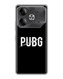Чехол для Infinix Note 60 Ultra с картинкой «PUBG — белый логотип»