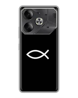 Чохол для Infinix Note 60 Ultra з картинкою «Символ риби Jesus»