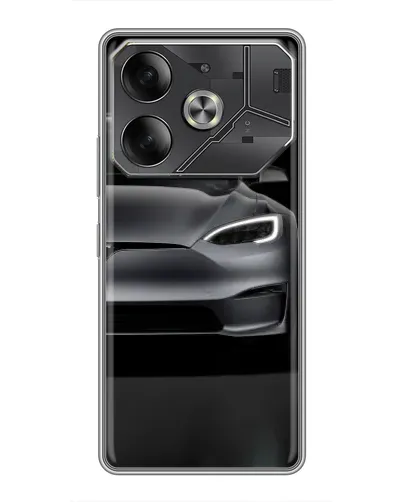 Чехол для Infinix Note 60 Ultra с картинкой «Tesla Model S Look»