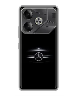 Чехол для Infinix Note 60 Ultra с картинкой «Mercedes — абстрактные линии»